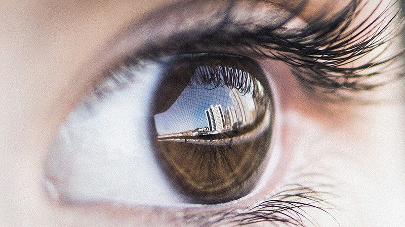未来を見据える瞳に映